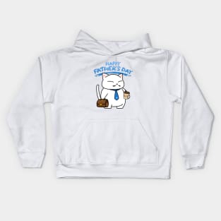 Daddy Cat Happy Father's Day Kids Hoodie